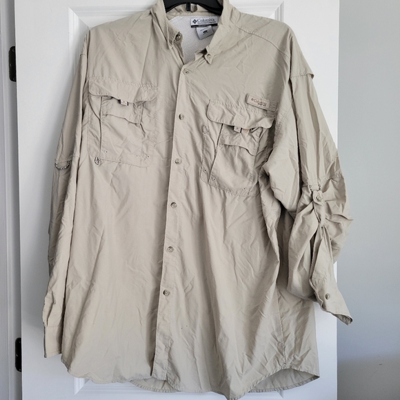Columbia PFG Long Sleeve Fishing Shirt, Men's Size L /eaa469554